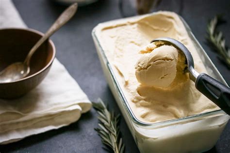 Rosemary and Olive Oil Ice Cream Recipe - The Wanderlust Kitchen