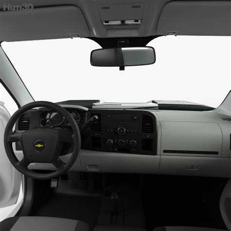 Chevrolet Silverado 2500HD Work Truck with HQ interior 2011 3D model ...