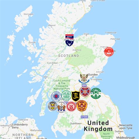 2019 Scottish Premiership Map Kids Soccer, Soccer Club, Soccer Logo ...