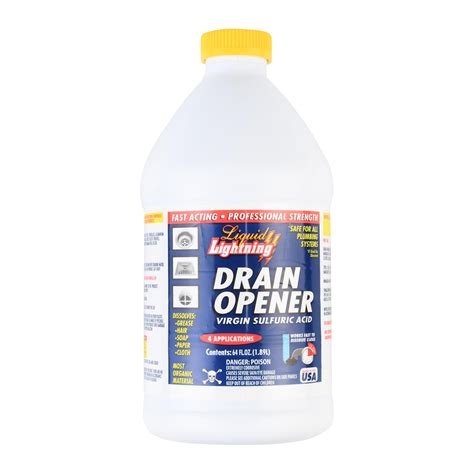 Buy Liquid Lightning Virgin Sulfuric Acid Drain Opener, 64oz Online at ...