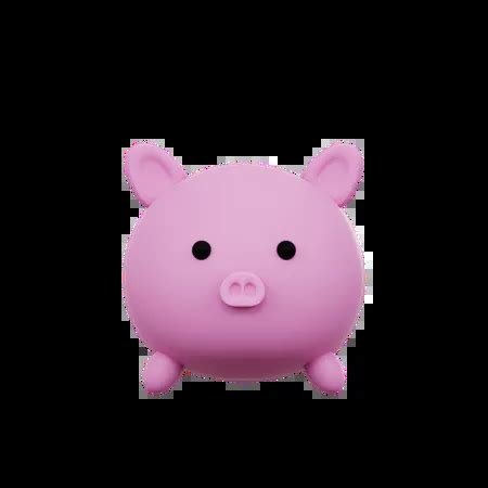 Cute Piggy 3D Icon download in PNG, OBJ or Blend format