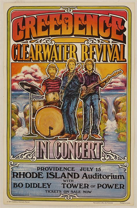 Lot Detail - Creedence Clearwater Revival Original 1971 Concert Poster