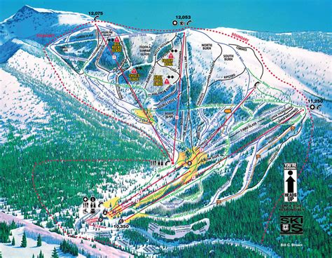 Ski Santa Fe Resort Trail Map • Piste Map • Panoramic Mountain Map