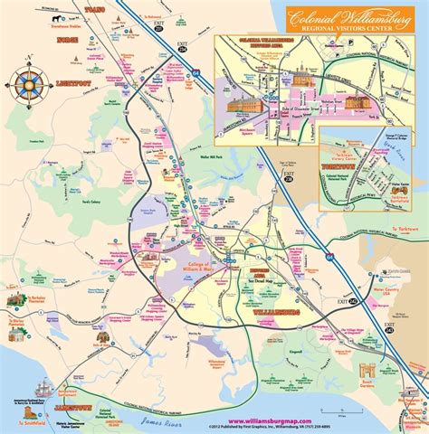 Exploring Williamsburg With The Map Of Williamsburg Va - Map Of The Usa