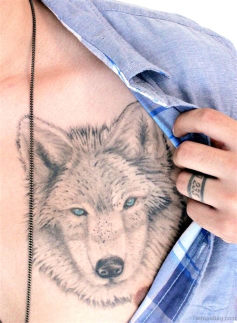 50 Excellent Wolf Tattoos For Chest - Tattoo Designs – TattoosBag.com