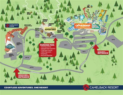 Resort Maps | Camelbeach, Aquatopia, Camelback Ski & Resort