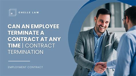 Can an Employee Terminate a Contract at Any Time | Contract Termination