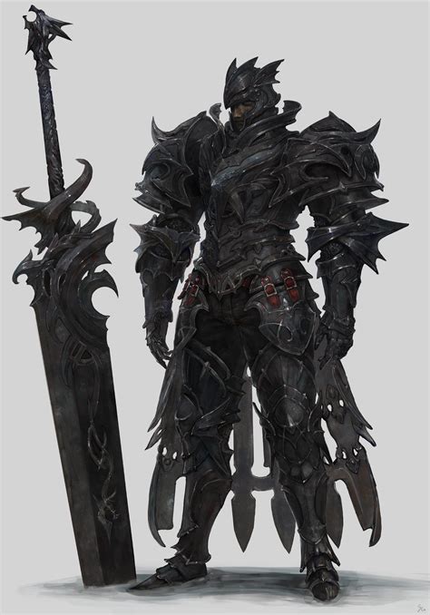 Black Knight by Sanha Kim : ImaginaryKnights Fantasy Concept Art ...