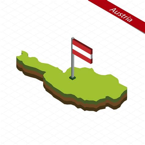 Austria Isometric map and flag. Vector Illustration. 27568583 Vector ...