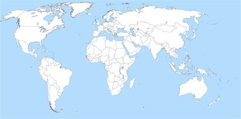 World Blank Map - Download Blank World Map & Print