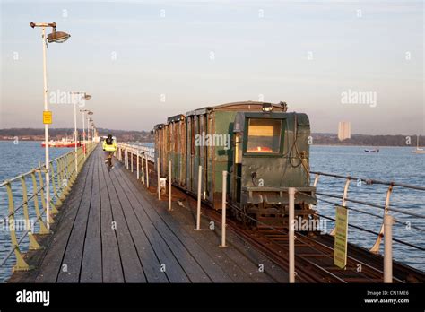 Hythe Ferry and Pier Railway; Southampton; England; UK Stock Photo - Alamy