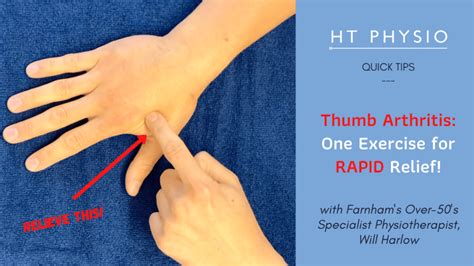 Thumb Arthritis: One Exercise for Rapid Relief | Quick Tips - HT Physio