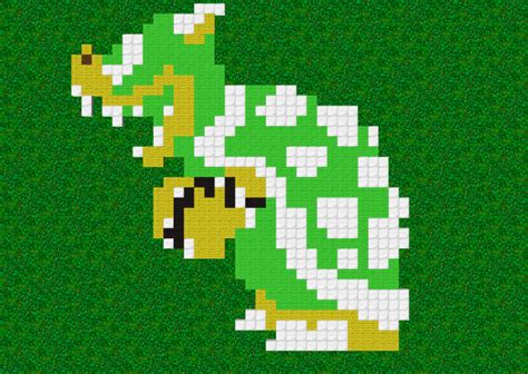 8 bit grid bowser pixel art Bowser perler - Pixel Art Grid