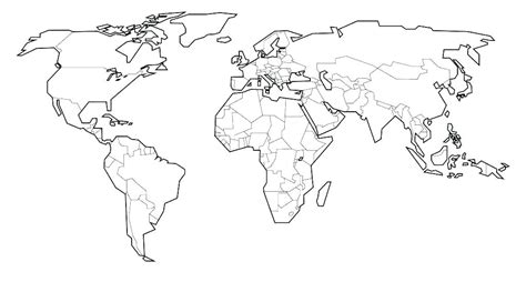 Printable World Map Coloring Page With Countries Labeled - Printable ...