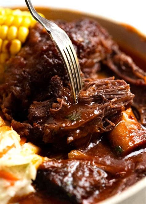 Beef Ribs in BBQ Sauce - slow cooked short ribs! | RecipeTin Eats