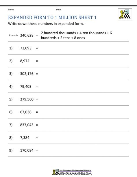 Math In Expanded Form