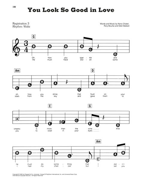 You Look So Good In Love by George Strait Sheet Music for E-Z Play ...