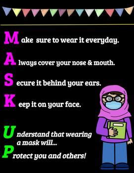 Mask Up Posters: Back to School by Cross Curricular Literacy Resources