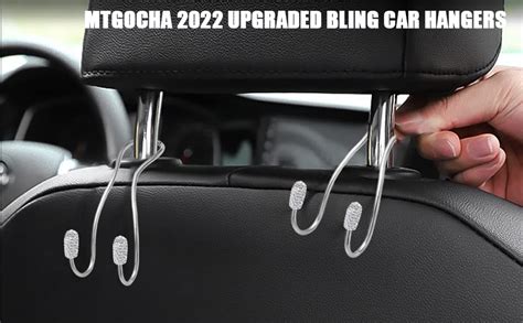 Amazon.com: MTGOCHA Car Headrest Hooks Car Purse Hook, Universal Bling ...