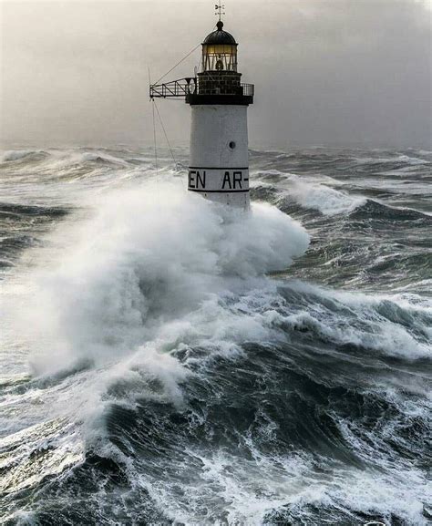 Lighthouse under a storm! Brittany @charles_marion Tag #visitlafrance ...