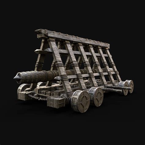 Medieval Battering Ram - 3D Model by Enterables