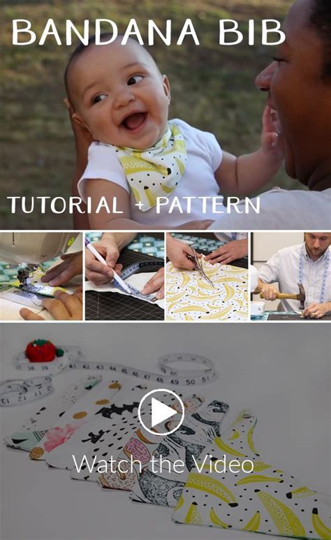 How to Make a Baby Bandana Bib: tutorial | Baby bandana bibs, Baby boy ...