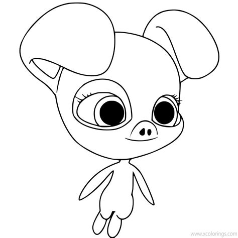 Miraculous Ladybug Coloring Pages Daizzi Kwami - XColorings.com ...