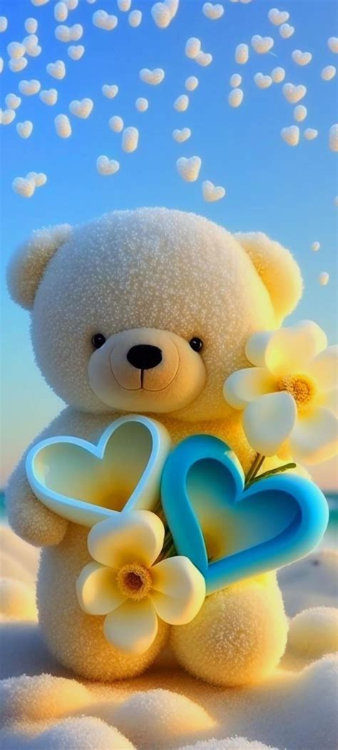 Pin by إيمان لطفي on Mobile wallpapers | Teddy bear wallpaper, Bear ...