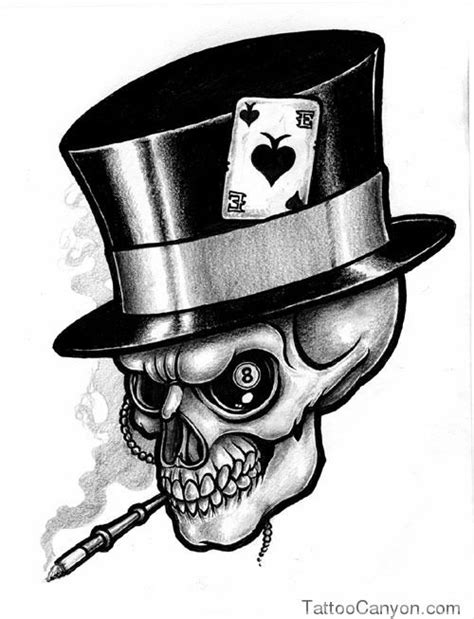 Skull Top Hat - Bilscreen