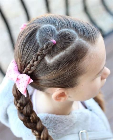 91 adorable heart hairstyles cute hairstyles for kids you will love! 8 ...