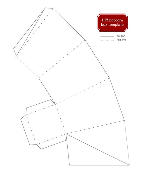 Printable Popcorn Box Template