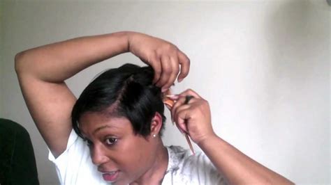 Short Hair Cutting Tutorial: How I cut my short black hair!!! - YouTube