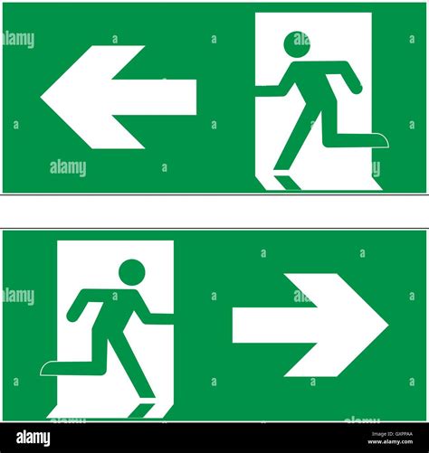 Emergency Exit Route Signs