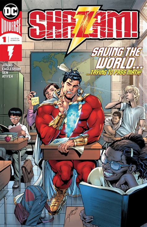 Comics superhero Shazam is able to leap hurdles, change his name