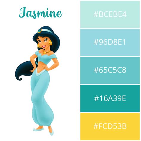 Princess Jasmine Color Palette