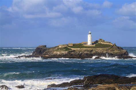 Godrevy Lighthouse Cornwall Uk Photograph by Chris Smith