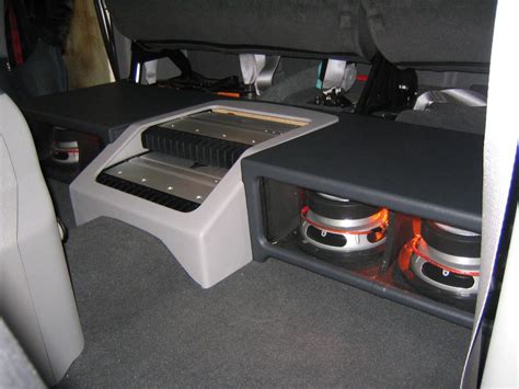 Perfect under the seat setup for my crew cab | Car audio installation ...