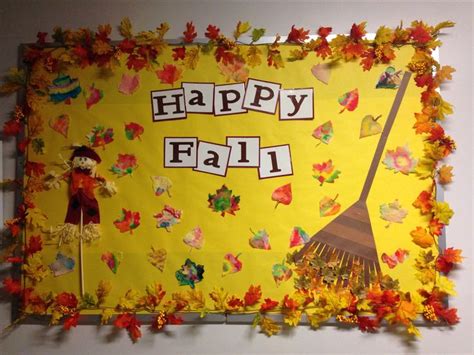 My Fall bulletin board 2014 | Fall bulletin boards, Happy a, I fall