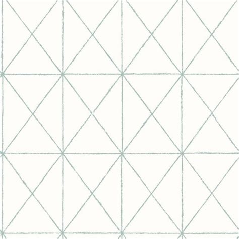 Intersection Turquoise Geometric Wallpaper | 2697-78004 | Modern