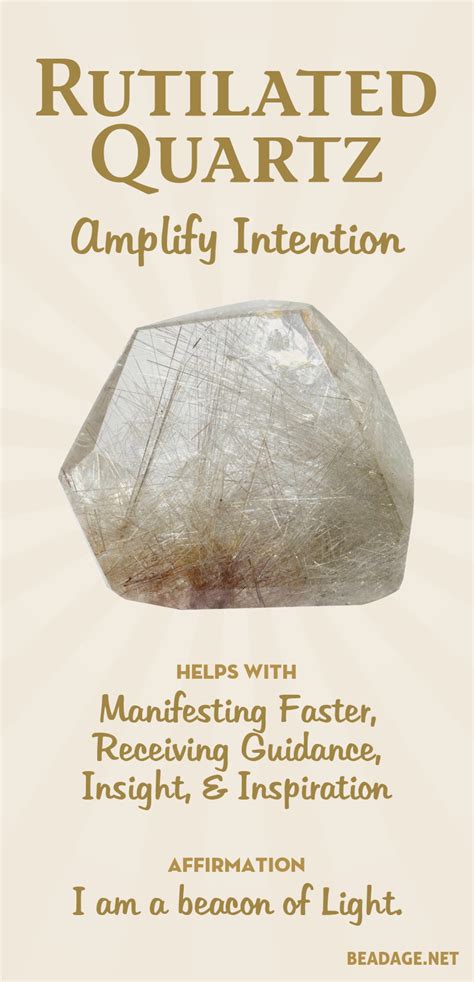 Rutilated quartz acts as a two-way antenna, amplifying and broadcasting ...