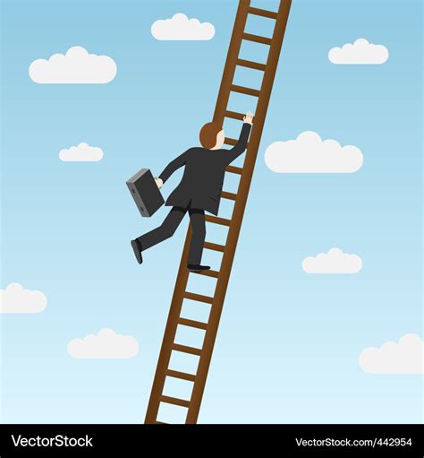 Climbing ladder Royalty Free Vector Image - VectorStock