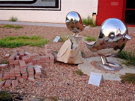 Road crews trash Brad Oldham's 'Traveling Man' sculpture in Deep Ellum ...