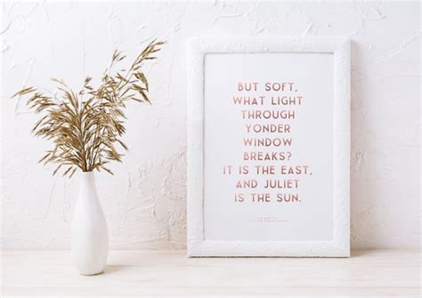 Romeo and Juliet's What Light Through Yonder Window Breaks | Etsy