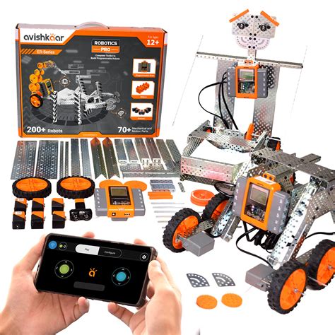 Buy Avishkaar Robotics Pro Kit, 200-in-1 DIY STEM Metal Robotics Kit ...