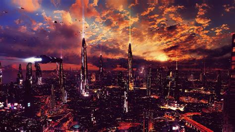 Sci Fi Futuristic City Cities Art Artwork Wallpapers Hd Desktop Images ...