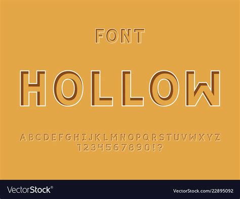 Hollow Cursive Font