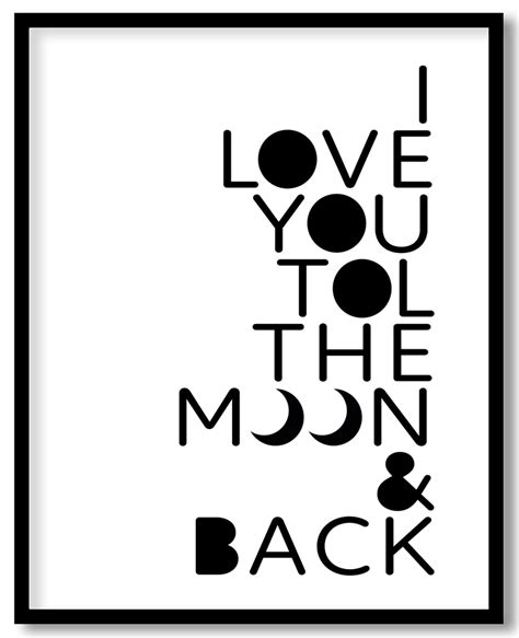 I love you to the moon - Wall Art, Hanging Wall Decor, Home Decor ...