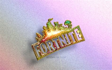 Fortnite logo, colorful realistic balloons, Fortnite Battle Royale ...