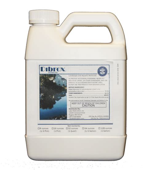 Dibrox Aquatic Diquat Herbicide Safe Pond Weed Killer | Lake Restoration