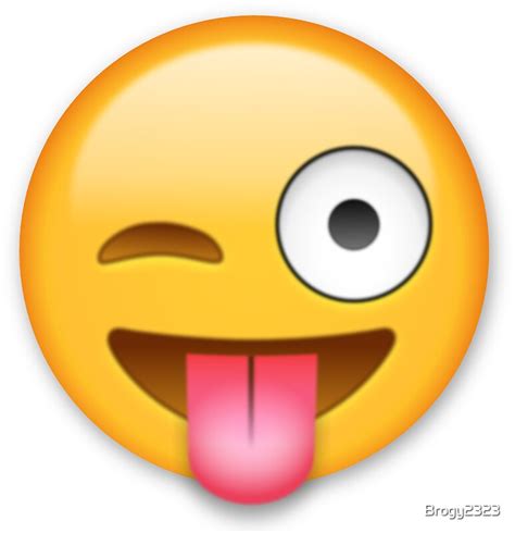 "Sticking Tongue Out Emoji" Stickers by Brogy2323 | Redbubble